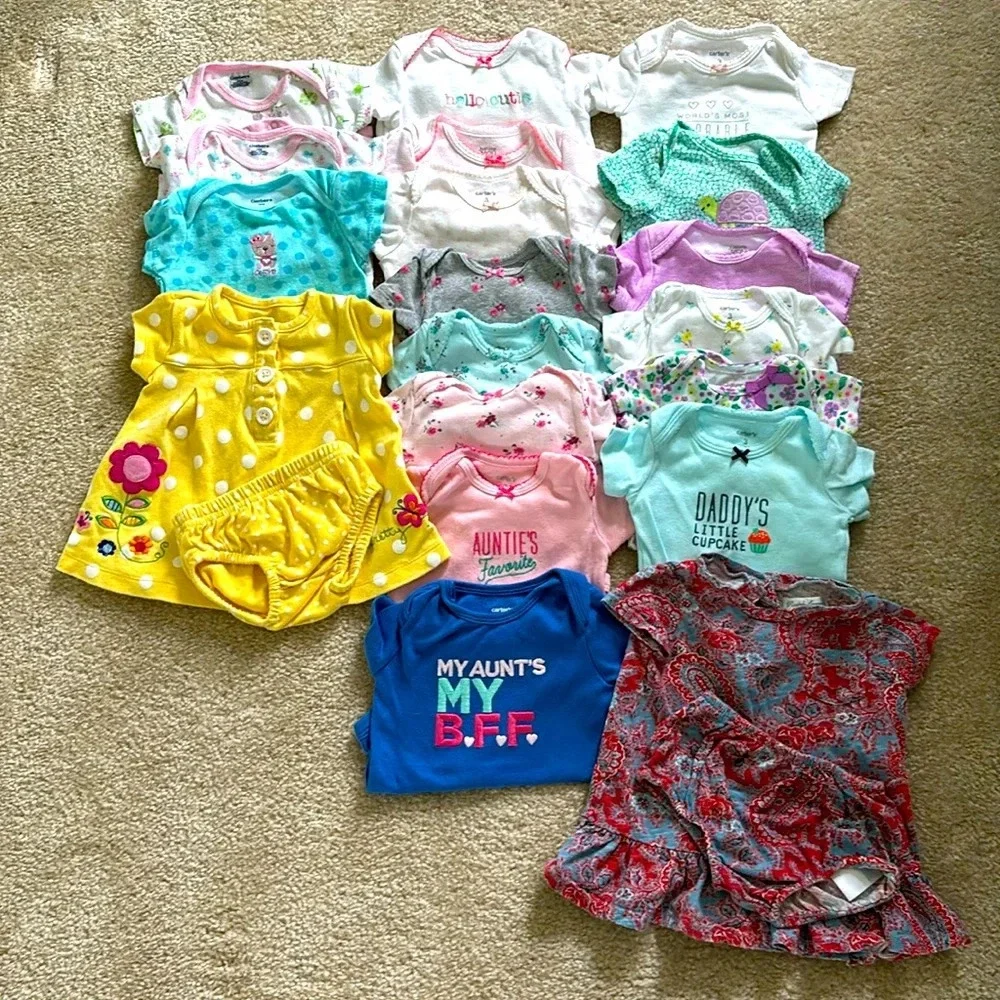 EUC LOT 3Mos. Onesies